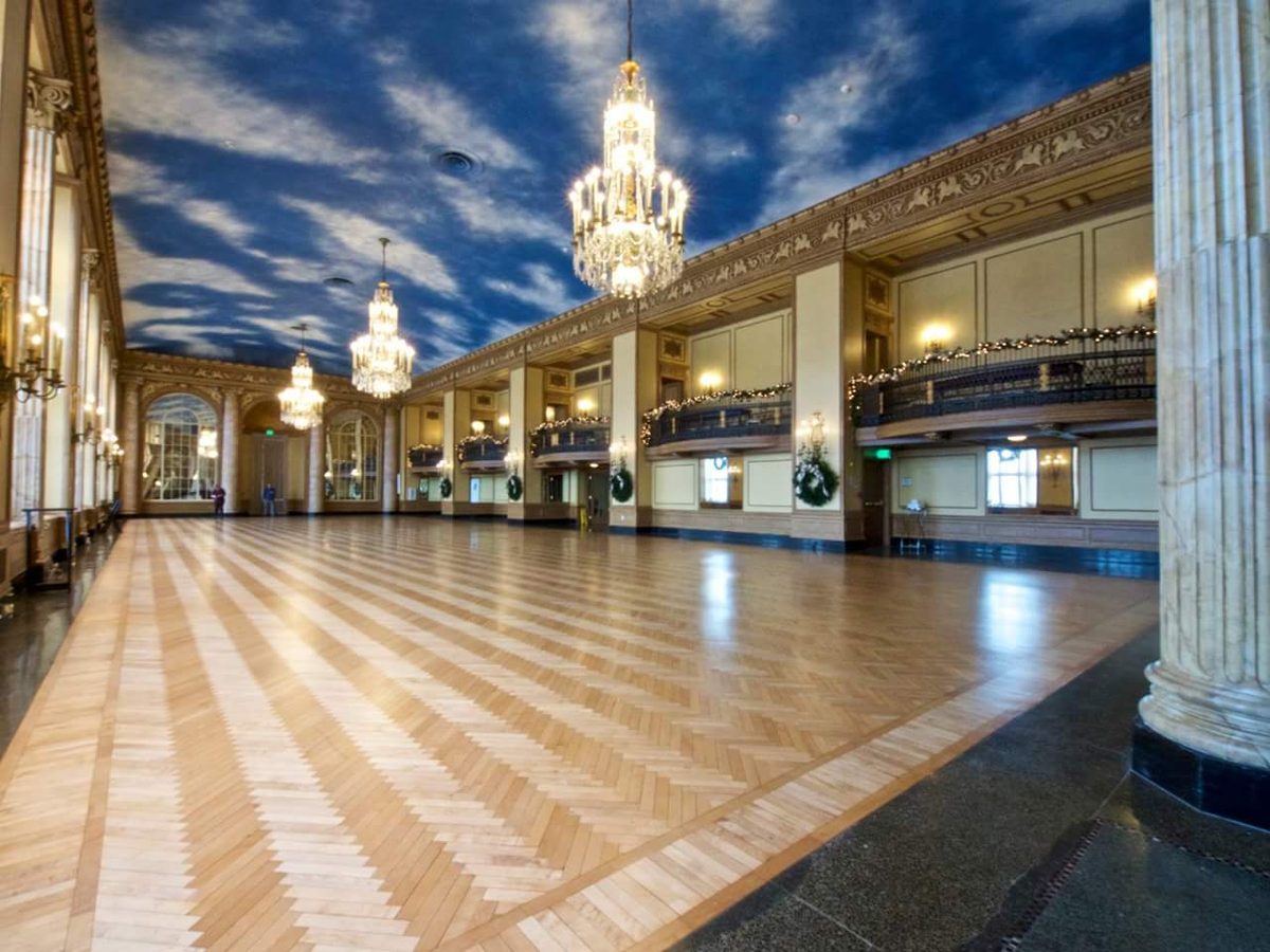 Residential and commercial hardwood floor work, wide view